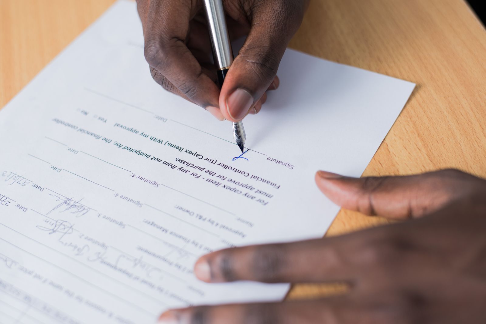 Signing a partnership or funding agreement